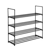 4 Tiers Shoe Rack Shoe Tower Shelf Storage Organizer for Bedroom, Hallway, Corridor and Closet Black Color