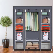 69” Portable Wardrobe Wardrobe Storage Organizer with non-woven fabric quick and easy to assemble Extra strong and durable